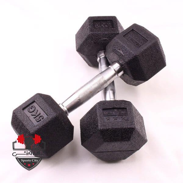 دمبل ۶ ضلعی مکسول آسفالتی