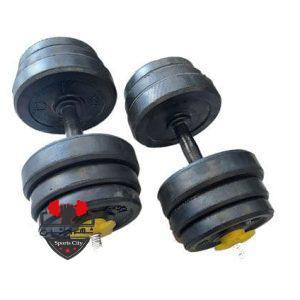 دمبل متغیر ۱۸ کیلو تمام لاستیک